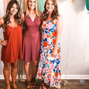 Floral high low dress